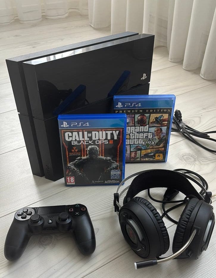 Playstation 4 + Gta5, Ophalen of Verzenden, Met 1 controller, Original, 500 GB
