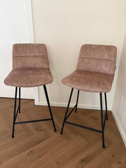 2 Xooon draaibare barstoelen, Ophalen, 60 tot 90 cm, Met voetsteun, Zo goed als nieuw