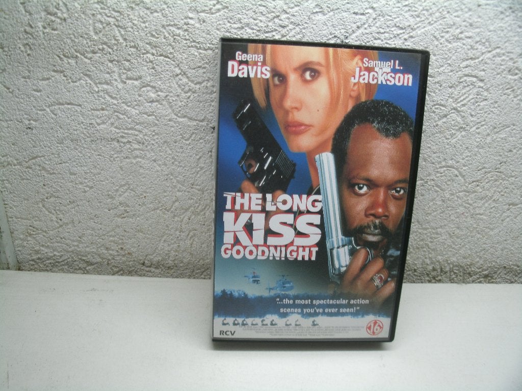vhs 210b the long kiss goodnight, Vanaf 16 jaar, Ophalen of Verzenden, Zo goed als nieuw, Actie en Avontuur