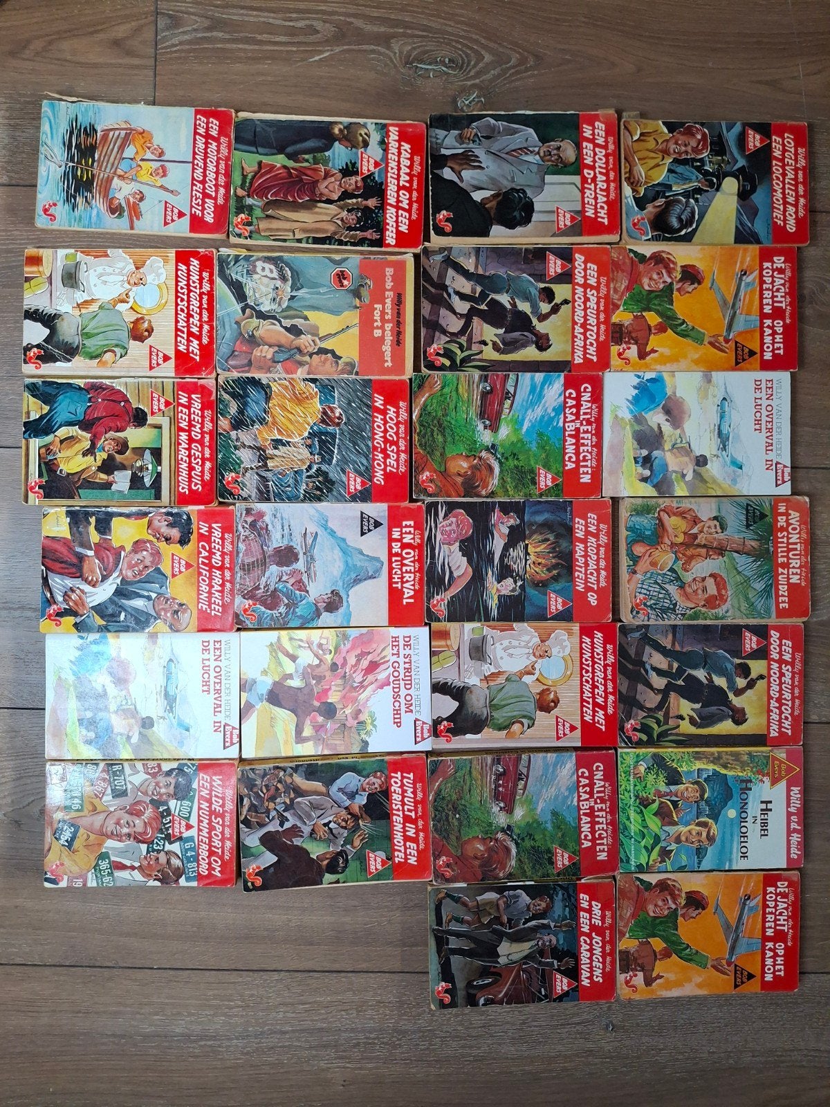 Bob evers boeken, Willy van der heide, Europa, Meerdere comics, Ophalen