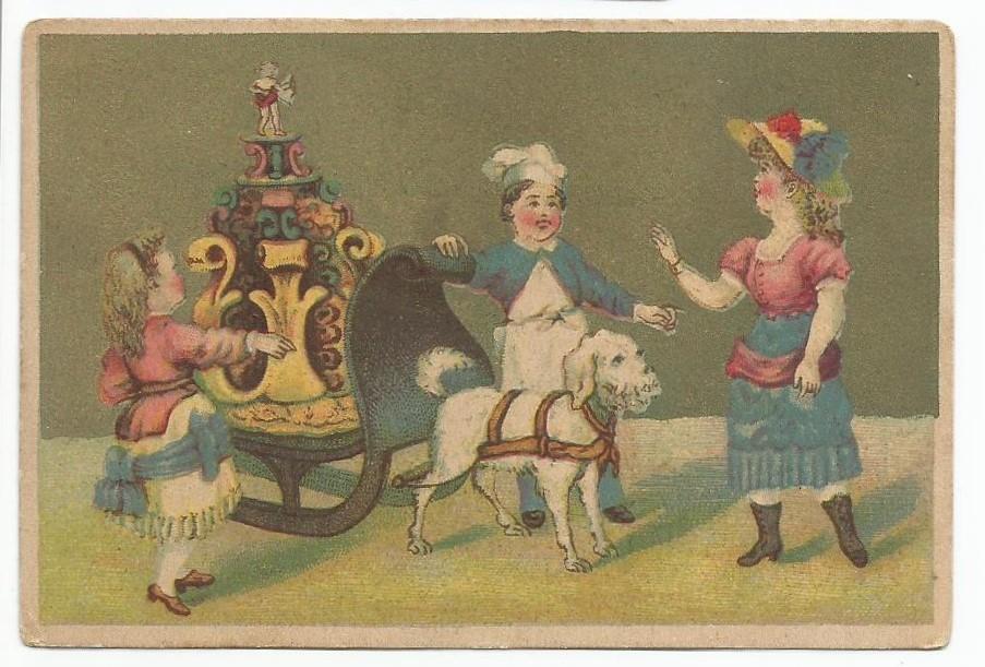 Reclame chromo A.F. Peters te Haarlem, Ophalen of Verzenden, Gebruikt, Overige typen
