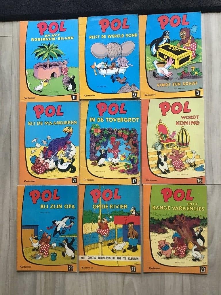 11 delen Pol,Pel en Pingo door Hansen, Boeken, Meerdere stripboeken, Ophalen of Verzenden, Gelezen