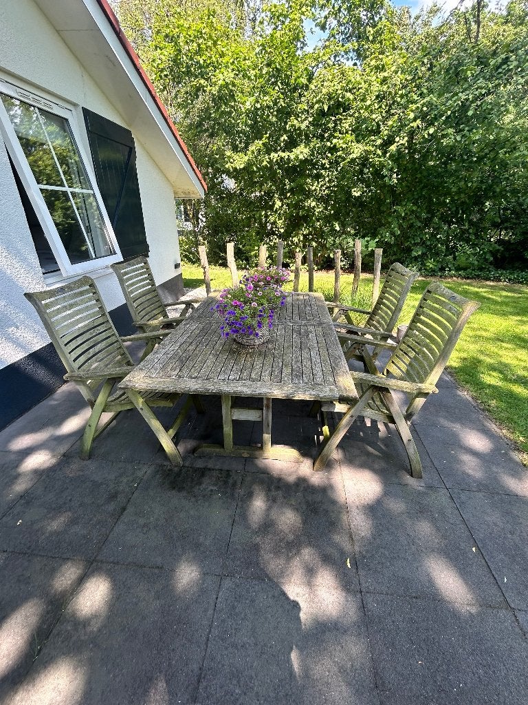 Tuinset teak, Ophalen, 4 zitplaatsen, Gebruikt, Teakhout