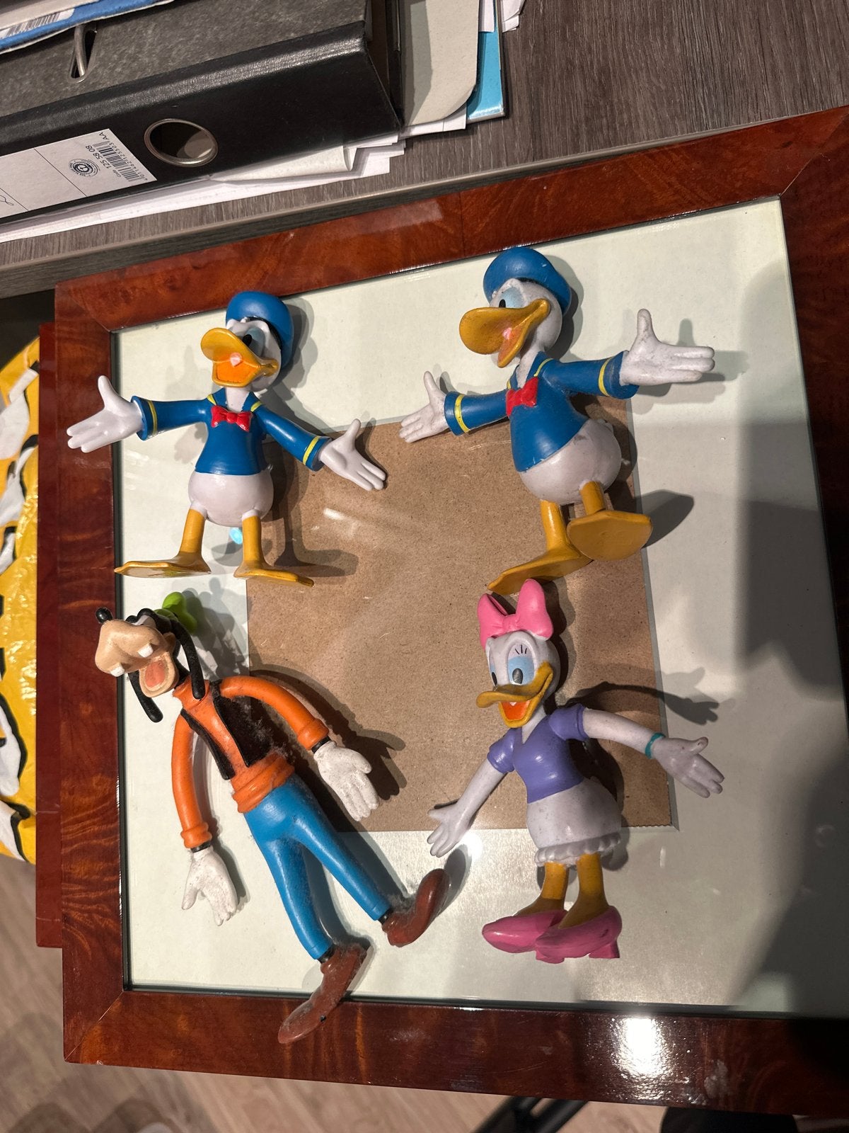 Disney Figuren: Donald Duck, Katrien Duck en Goofy, Verzamelen, Info@appsurdo.nl, Gebruikt, Disney, Beeldje of Figuurtje
