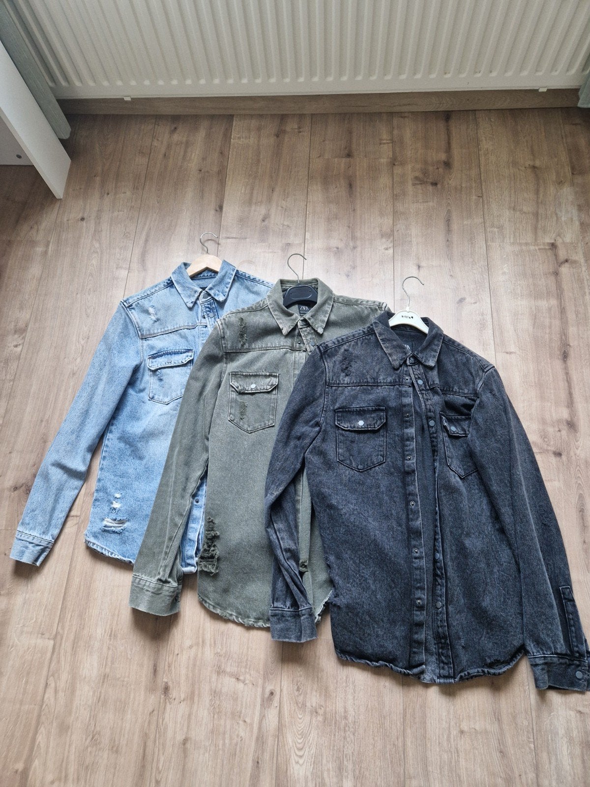 3 x Zara spijkerjack/overhemd jeans maat M, Zara, Ophalen of Verzenden, Zo goed als nieuw, Maat 48/50 (M)