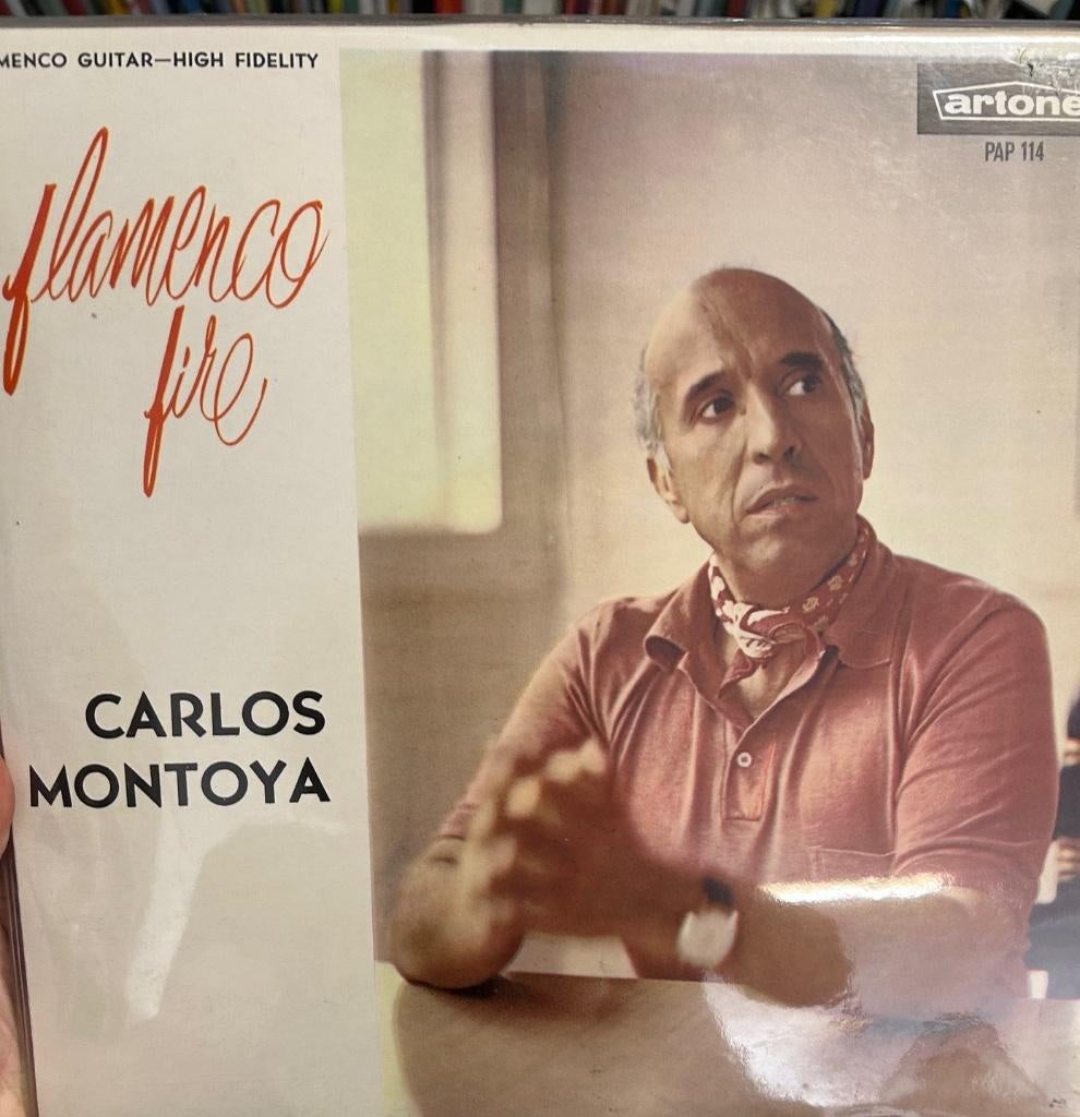 Carlos Montoya: Flamenco Fire (lp), Ophalen of Verzenden, Zo goed als nieuw, 12 inch, Latijns-Amerikaans
