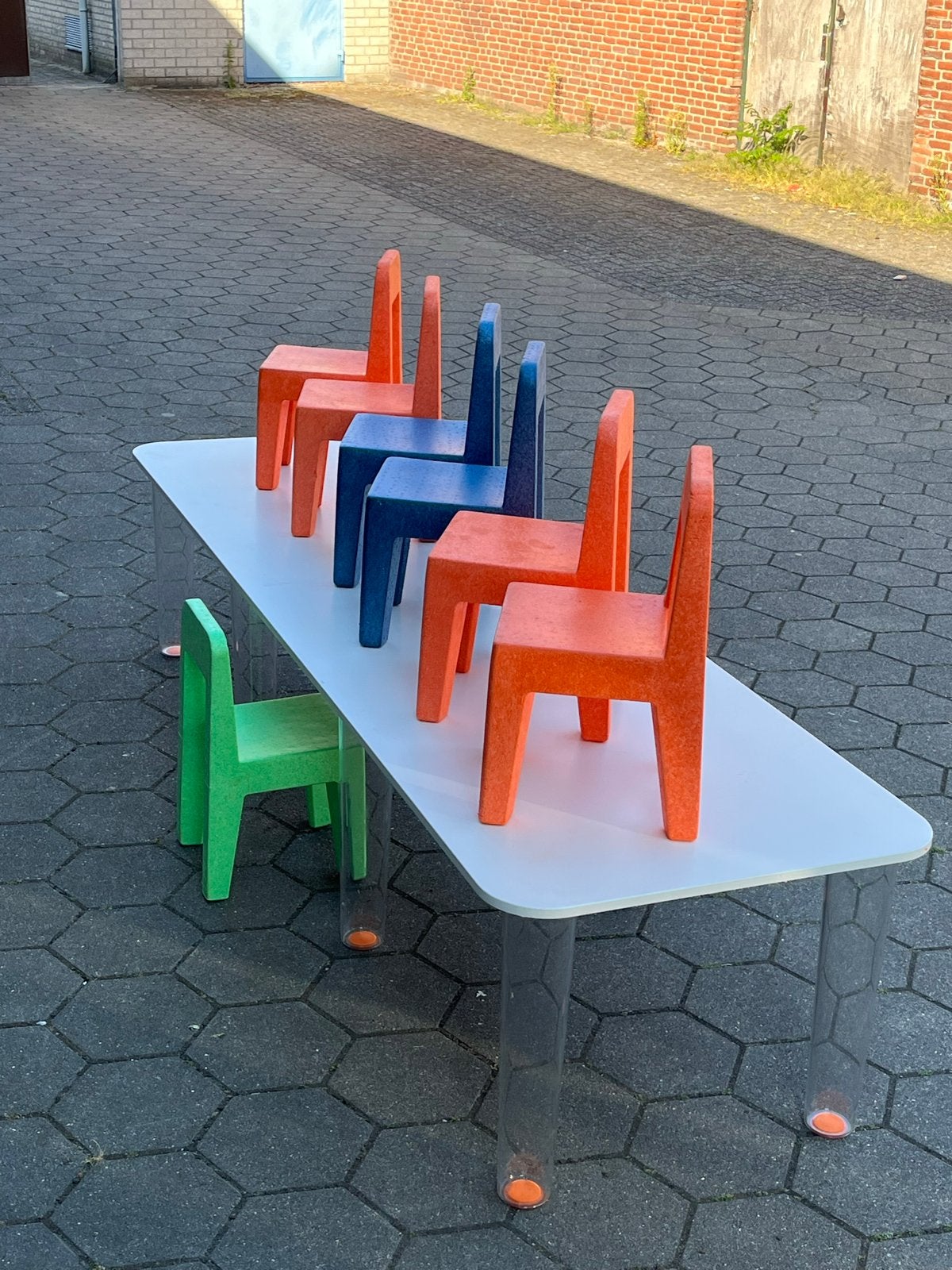 Magis Seggiolina Pop Kinderstoel en tafel, Ophalen, Gebruikt, Overige typen