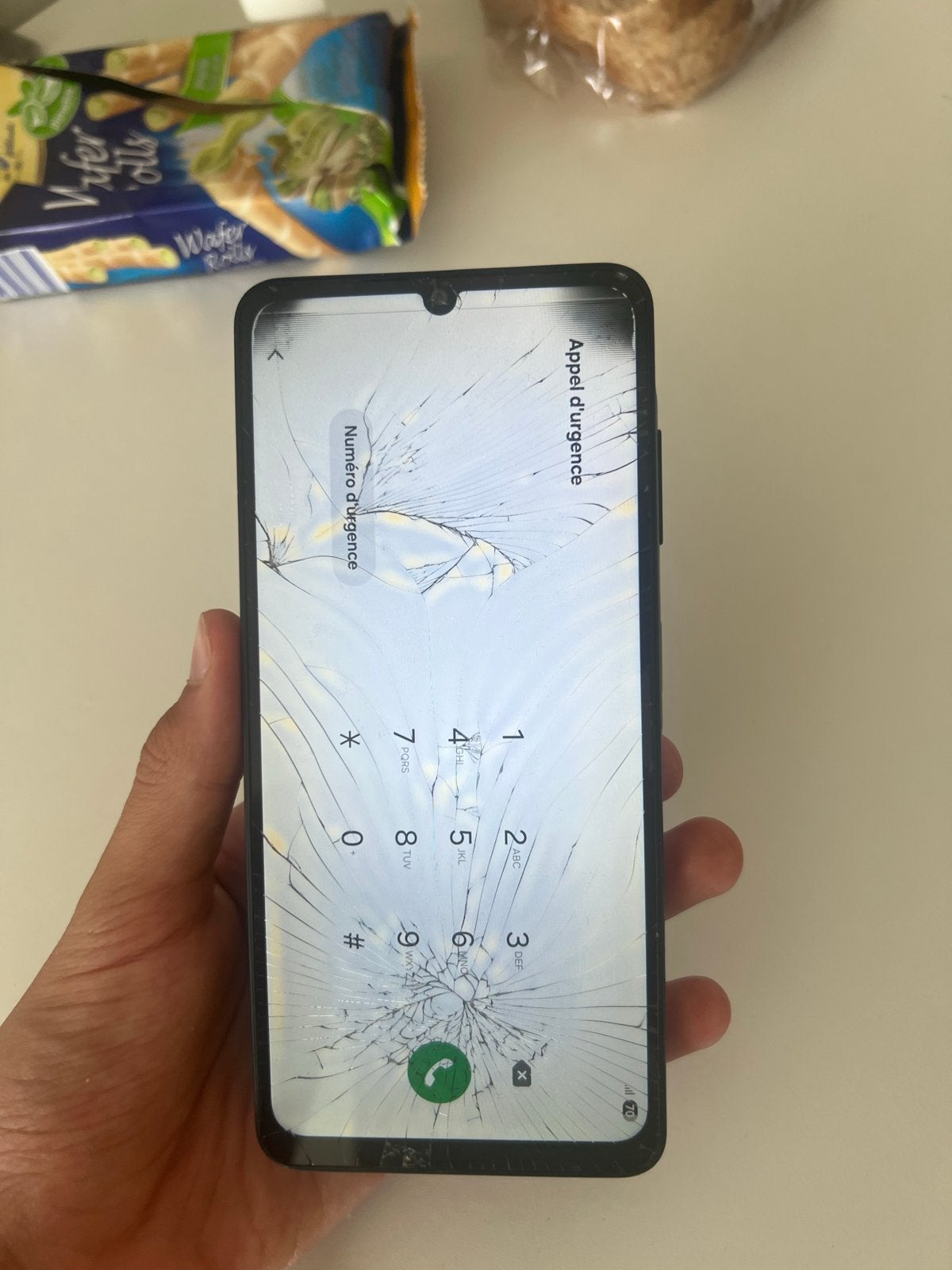 Samsung Galaxy met kapot scherm - voor onderdelen/reparatie, Ophalen, Overige modellen, Zwart, Touchscreen