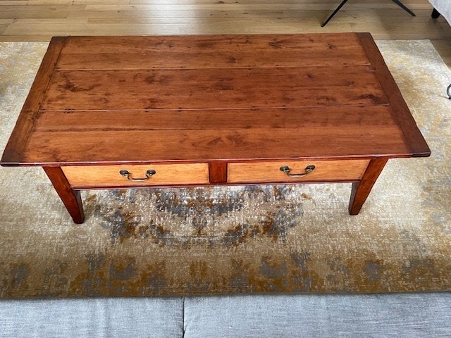 salontafel kersenhout, Ophalen, Gebruikt, 100 tot 150 cm, 50 tot 100 cm