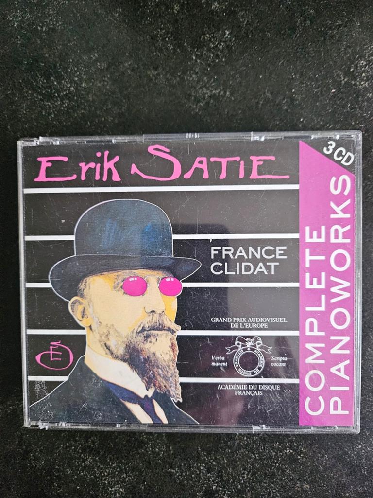 Erik Satie by France Clidat (3-cd box), Ophalen of Verzenden, Zo goed als nieuw, Kamermuziek