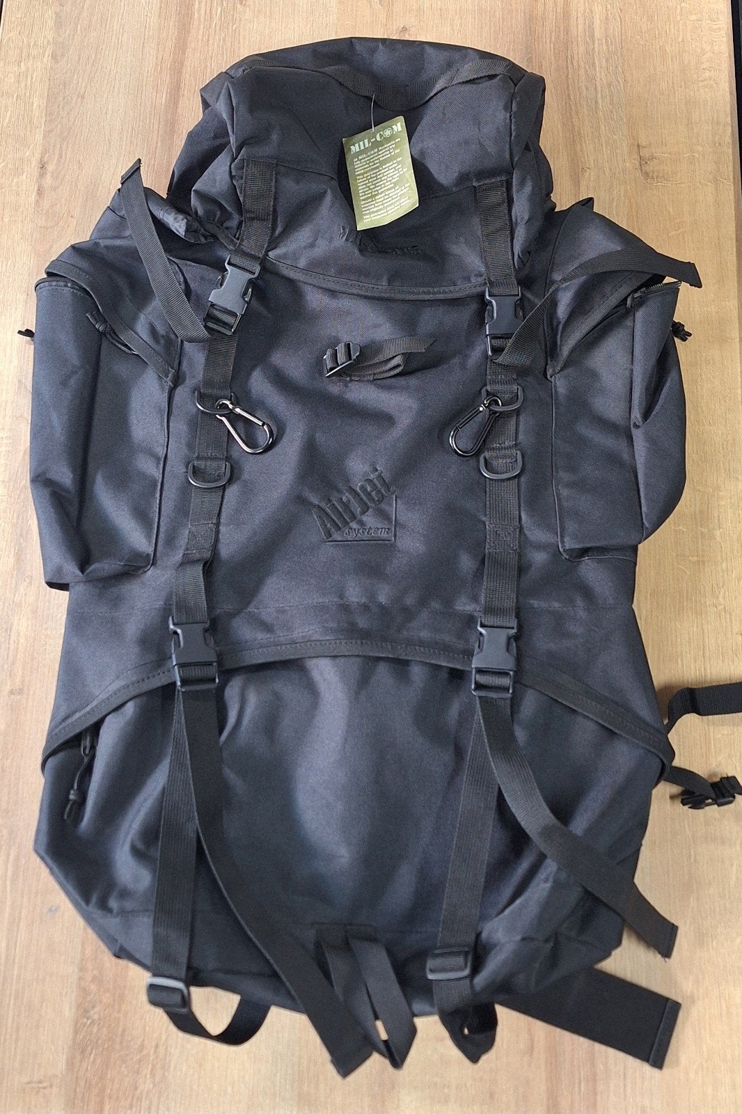 Rugtas Milcom 65 liter zwart, Ophalen of Verzenden, Nieuw, Overige merken