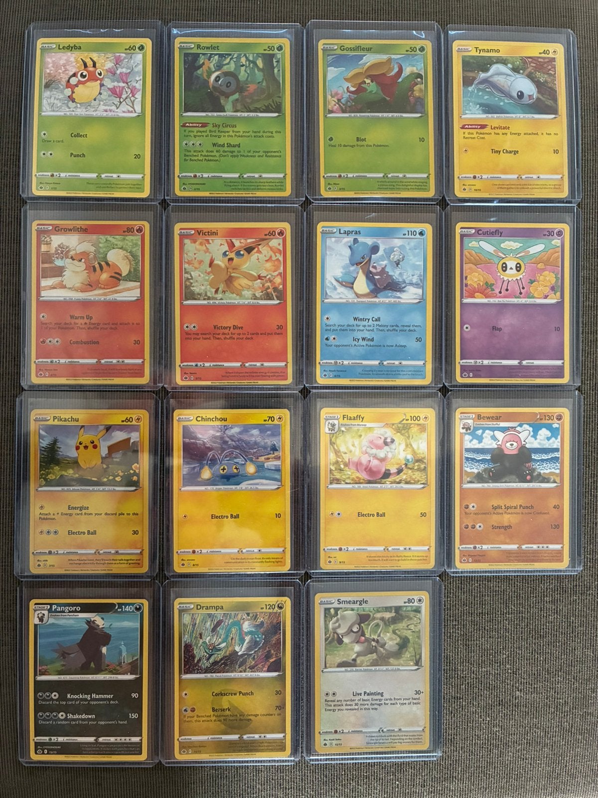 Pokemon set, Ophalen of Verzenden, Gebruikt, Meerdere kaarten