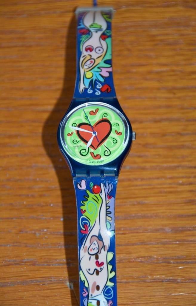 Swatch Valentijn, Ophalen of Verzenden, Zo goed als nieuw, Jongen of Meisje