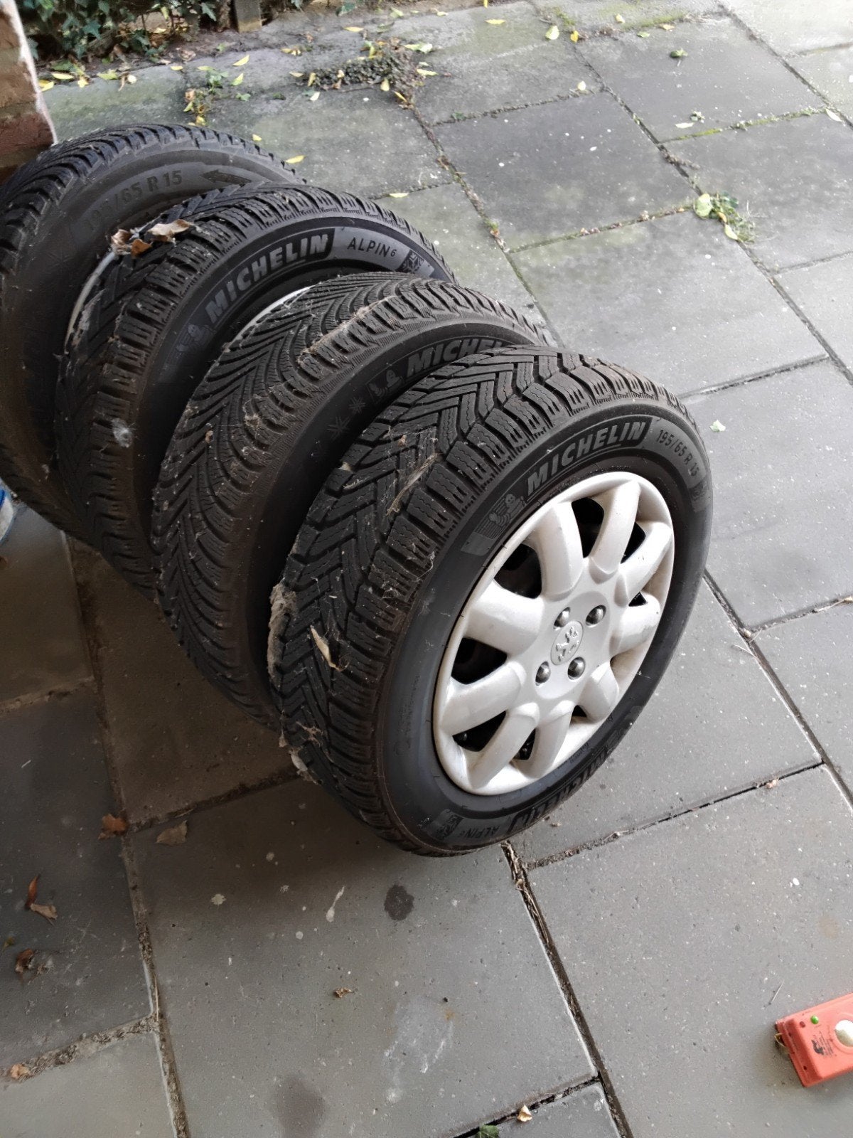 winterbanden peugeot 307 en fiat bravo, Ophalen, Gebruikt, 15 inch, Banden en Velgen