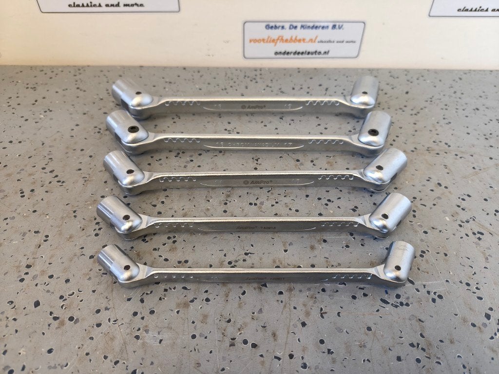 Ampro kniesleutelset 5- delig, 10 tm19mm, Nieuw, Ophalen of Verzenden, /, Ampro