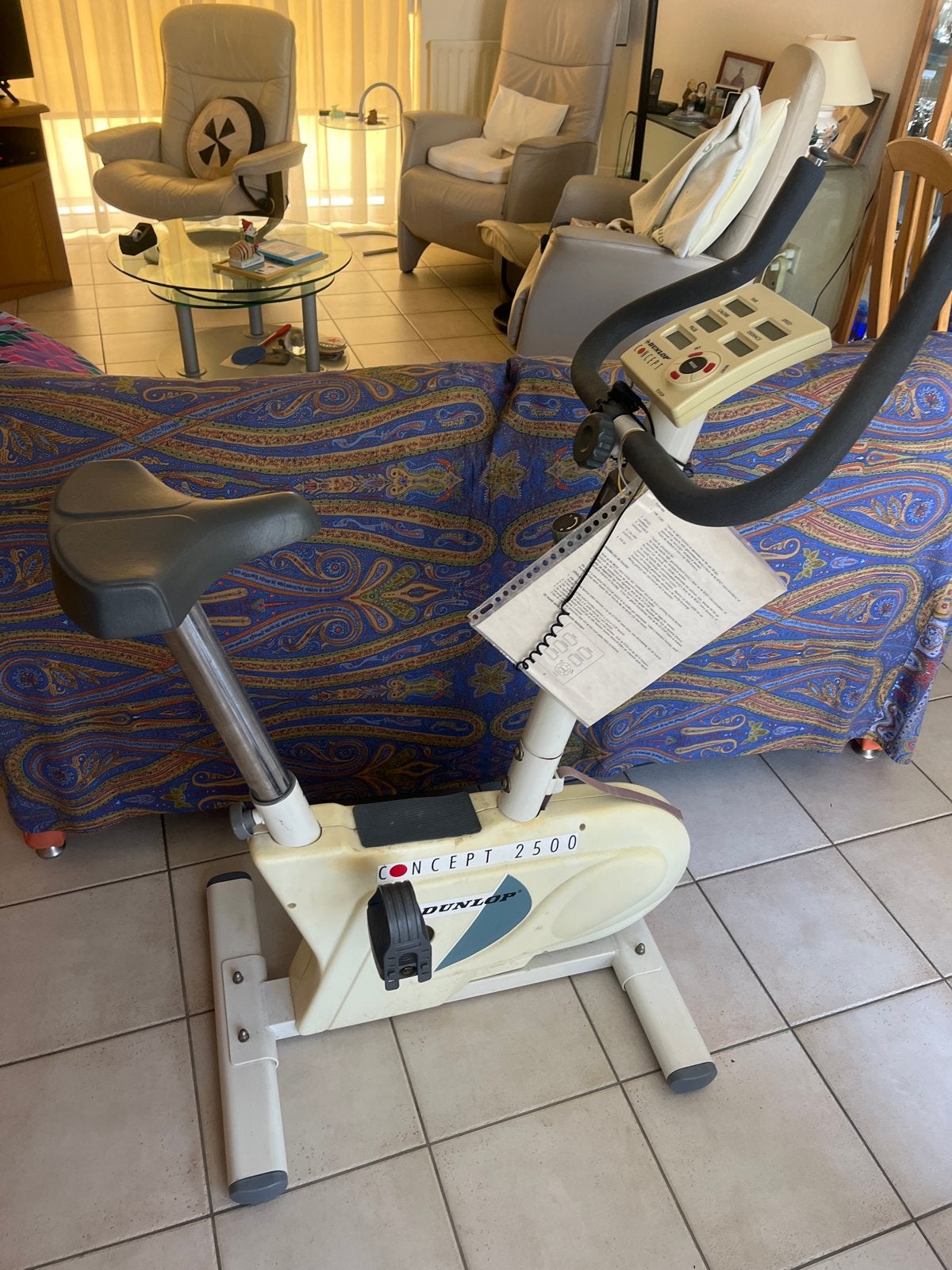 Dunlop Concept 2500 Hometrainer - Goede Staat, Ophalen, Gebruikt, Metaal, Benen