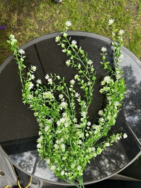 L17-NIEUW witte kunstbloemen hangers, Ophalen of Verzenden, Nieuw