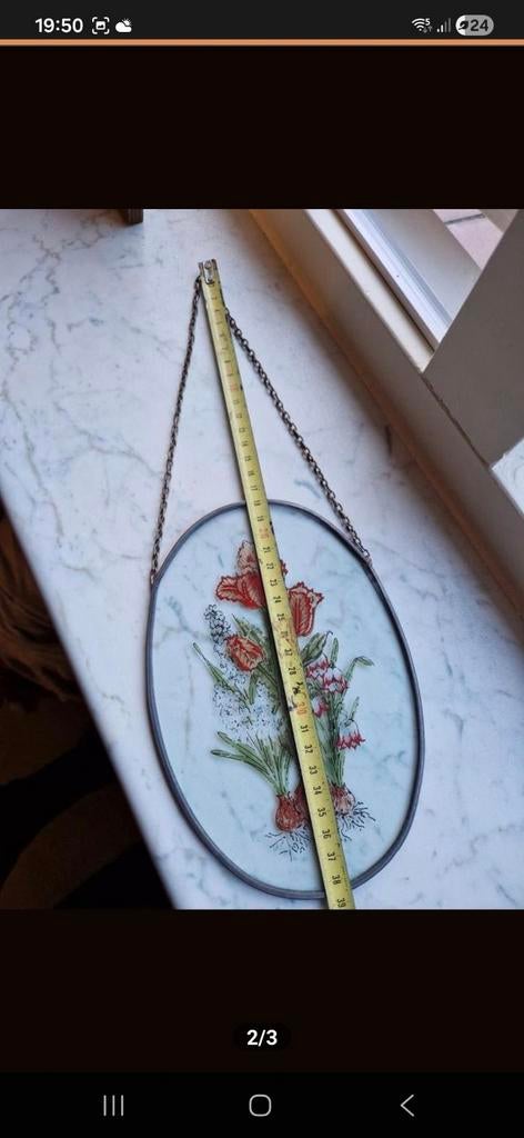 Glas in lood  hanger, Ophalen of Verzenden