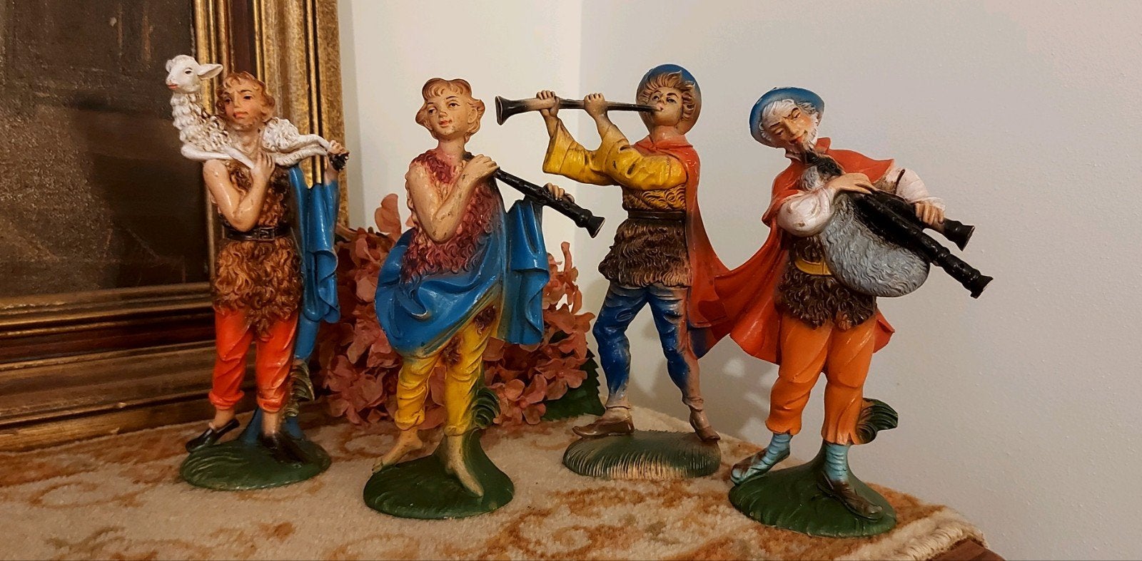 groep herders uit grote oude Italiaanse kerstgroep, Ophalen of Verzenden
