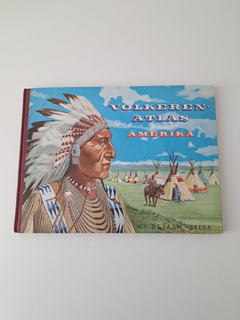 Volkeren-Atlas Amerika - NV De Faam Breda, Boeken, Encyclopedieën, Gelezen, Los deel, Overige onderwerpen, Ophalen of Verzenden