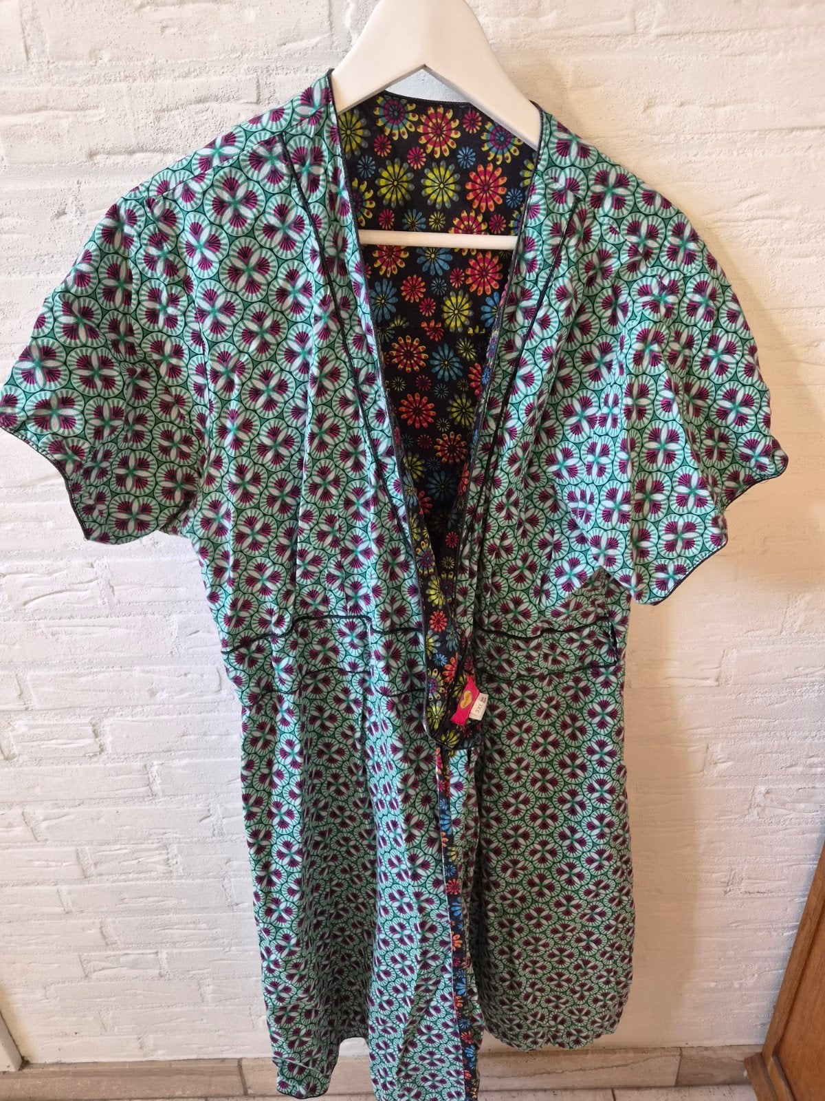 Tantilly 2-kanten draagbaar jurk/kimono maat 3XL, Maat 46/48 (XL) of groter, Ophalen of Verzenden, Groen, Gedragen