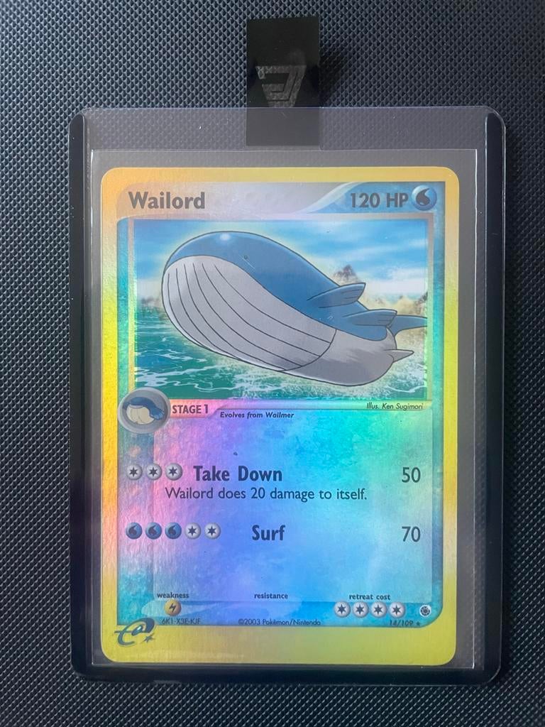 Wailord Pokémon Kaart - EX Ruby & Sapphire (Foil), Ophalen of Verzenden, Zo goed als nieuw, Losse kaart, Foil