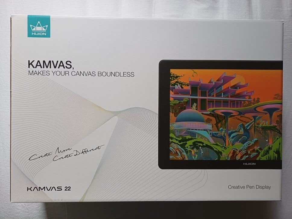 Huion Kamvas 22 Creative Pen Display - Zo goed als nieuw, Verzenden, Zo goed als nieuw, Bedraad, Huion