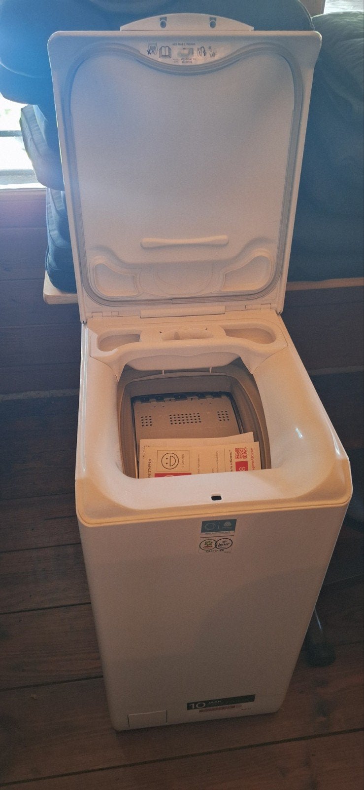 AEG LTR6162K Bovenlader Wasmachine - Zo goed als nieuw, Ophalen, Wolwasprogramma, Zo goed als nieuw, 85 tot 90 cm