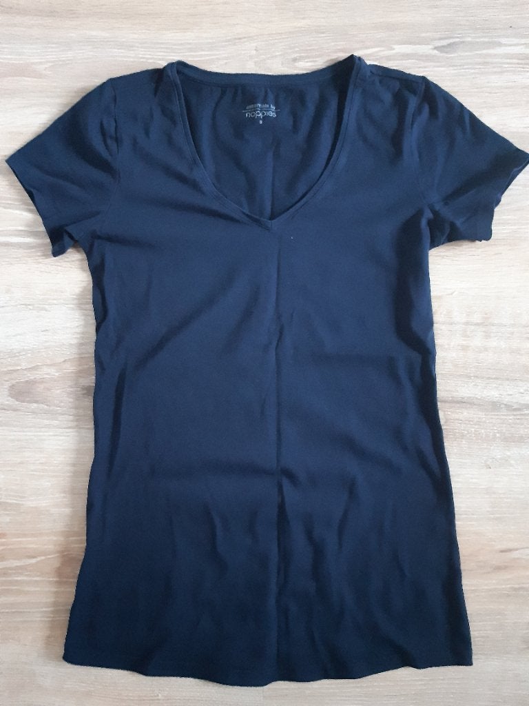 Zwangerschaps t-shirt, Kleding | Dames, Blauw, Noppies, Maat 36 (S), Gedragen