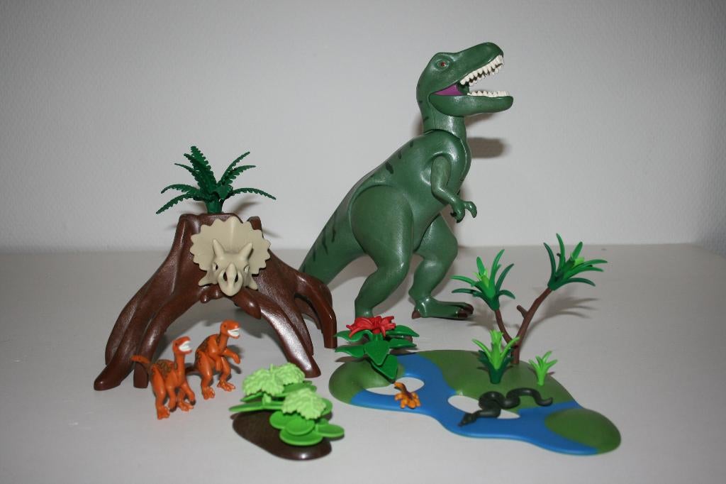 Playmobil T­-rex met Velociraptors, Ophalen of Verzenden, Gebruikt, Complete set