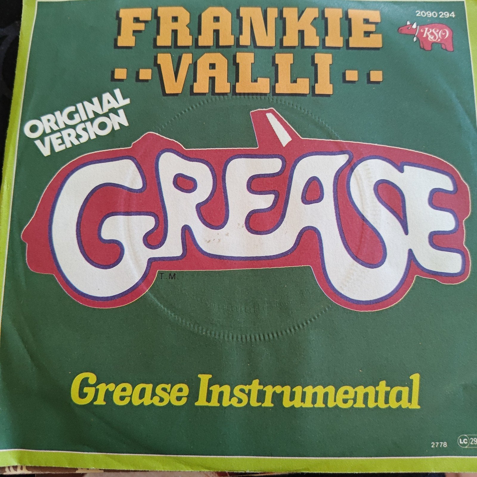 Frankie Valli - Grease (Original Version) Vinyl Single, Cd's en Dvd's, Vinyl Singles, Gebruikt, Filmmuziek en Soundtracks, Originele persing