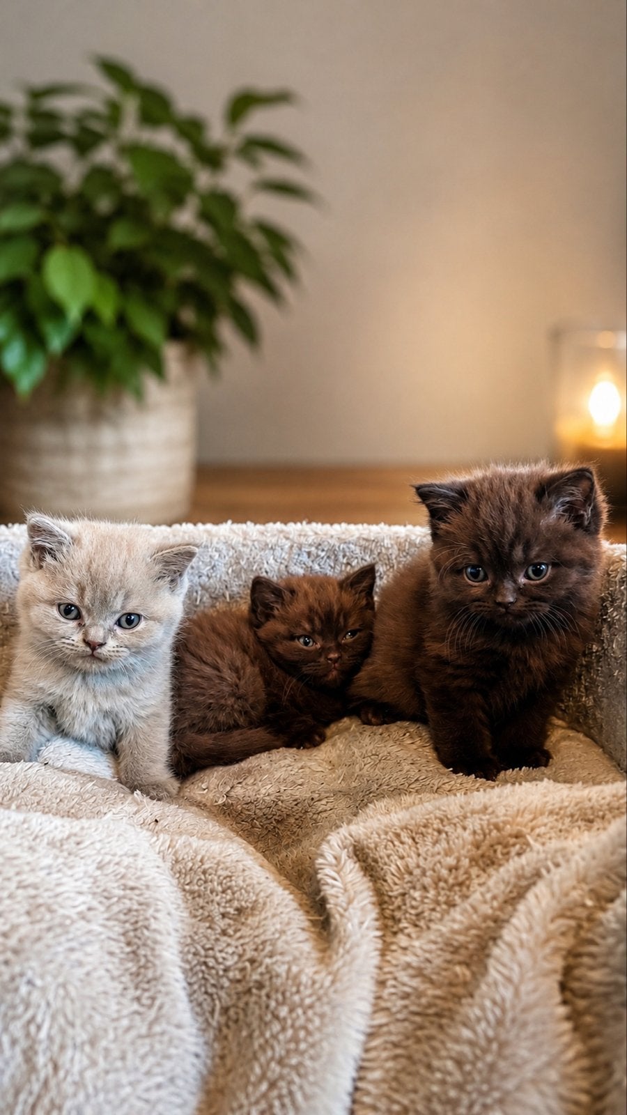 Britse Korthaar kittens met stamboom – Cinnamon & Lilac, Meerdere dieren, Met stamboom, 0 tot 2 jaar