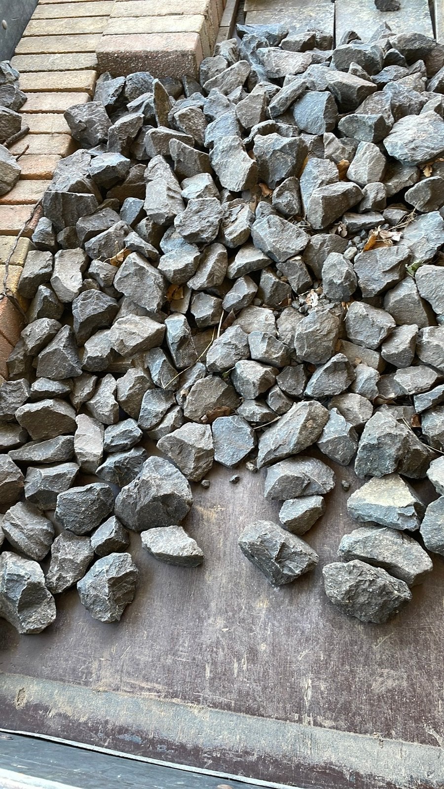 2,5 a 3 m2 betonklinkers geel genuanceerd, Ophalen, Gebruikt, Klinkers, Minder dan 5 m²