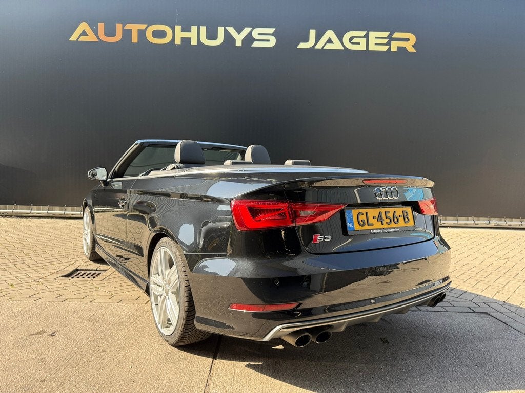 Audi A3 Cabriolet 2.0 TFSI S3 Quattro Automaat Sline B&O Cam, Auto's, Audi, Automaat, Gebruikt, Leder en Stof, Zwart