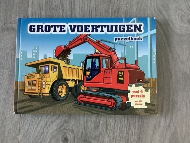 Grote voertuigen puzzelboek leuke groot boek Klim op de bes, Ophalen of Verzenden, Gelezen, Klim op de bes, Non-fictie