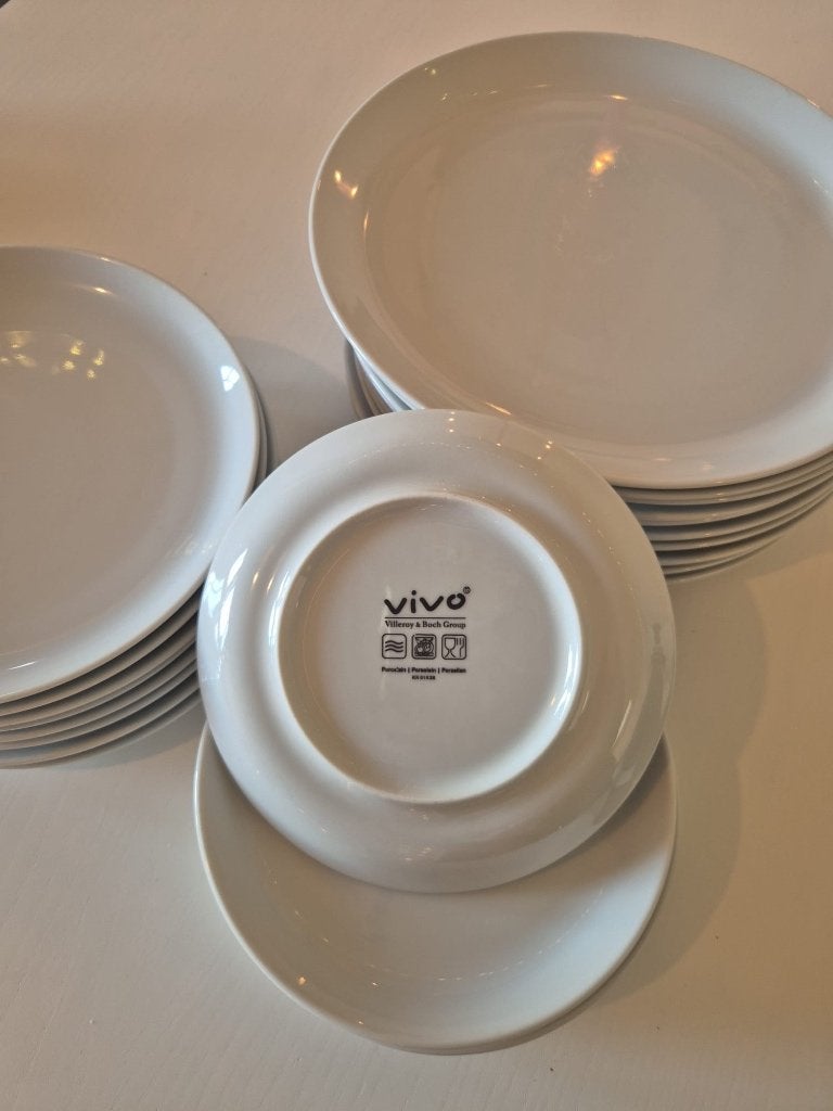 Villeroy & Boch VIVO servies borden bordjes ovenschaal wit, Ophalen, Gebruikt, Vivo, Klassiek