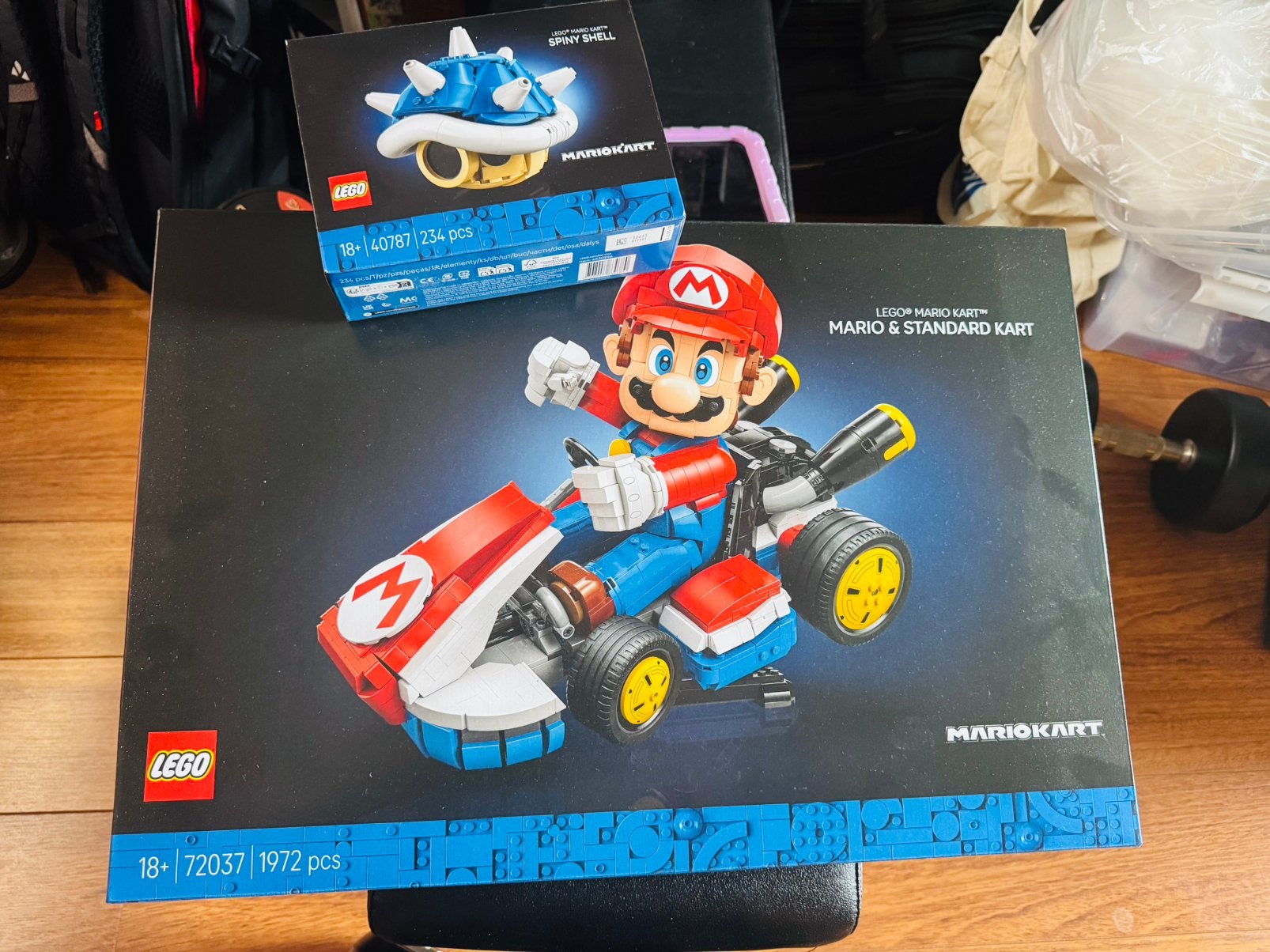Lego Mario Kart en standaardkart 72037 + Spiny-schild 40787, Ophalen of Verzenden, Nieuw, Lego