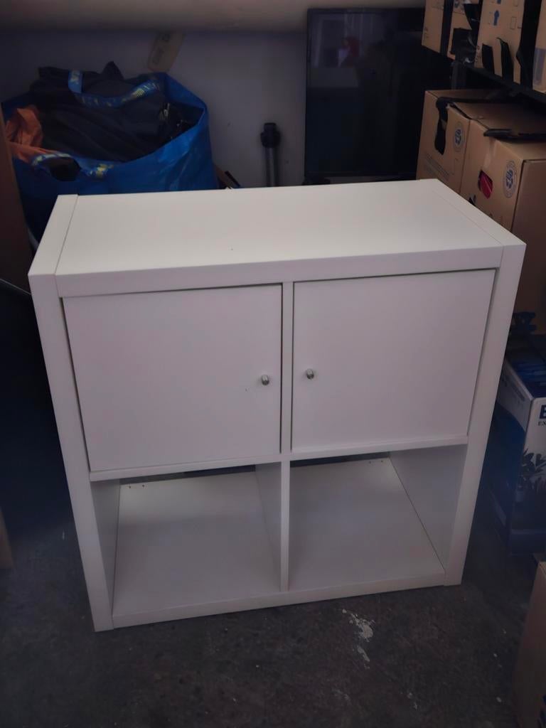 IKEA KALLAX Kast met 2 deuren en 2 open vakken, Ophalen, Gebruikt