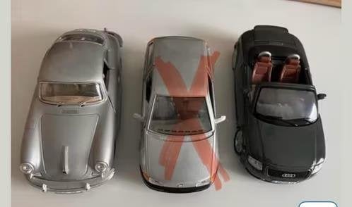 Pakket van 2 modelauto’s schaal 1:24
