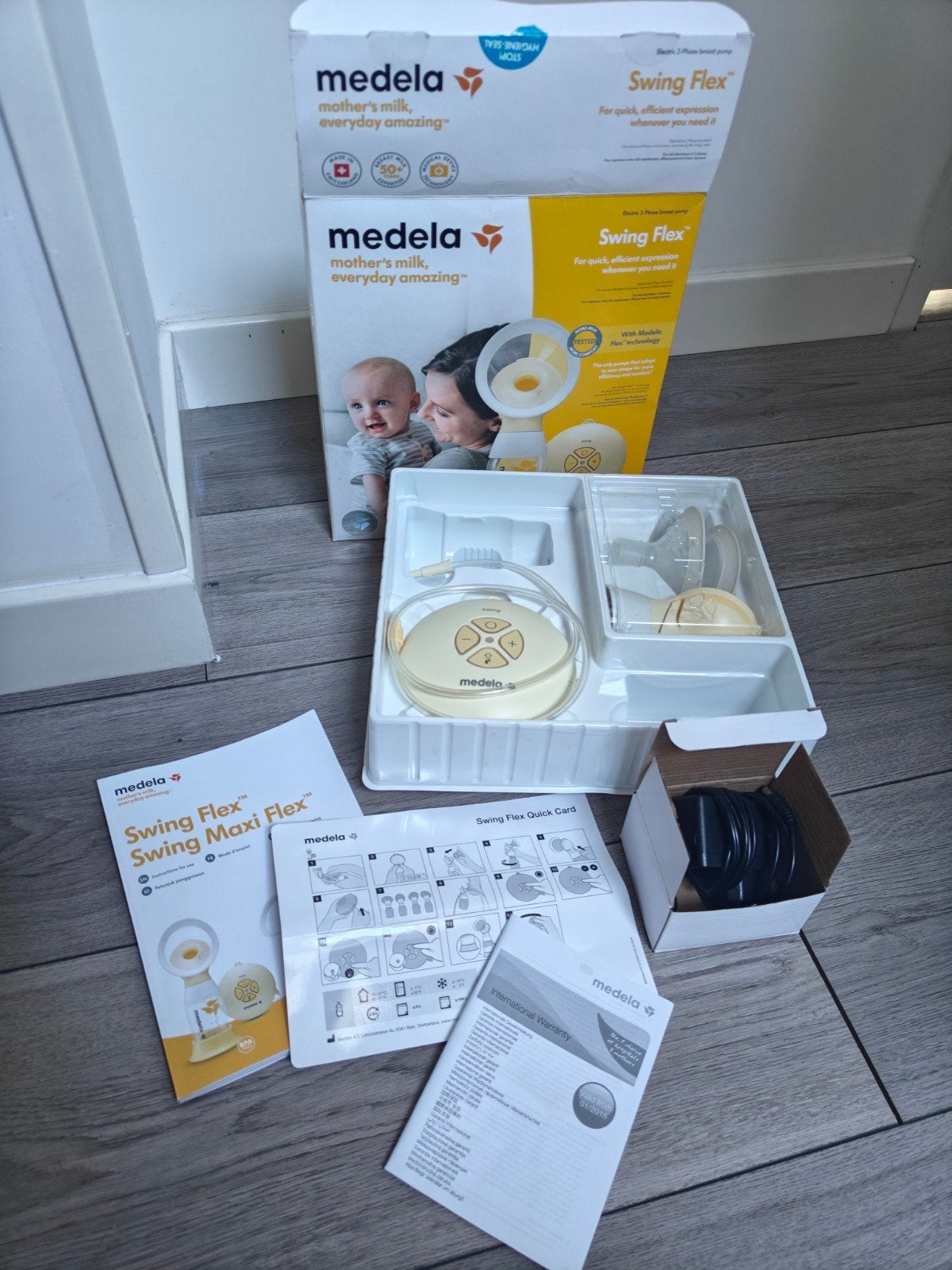 Medela Swing Flex enkele elektrische borstkolf, Gebruikt, Medela, Borstkolf, Ophalen of Verzenden