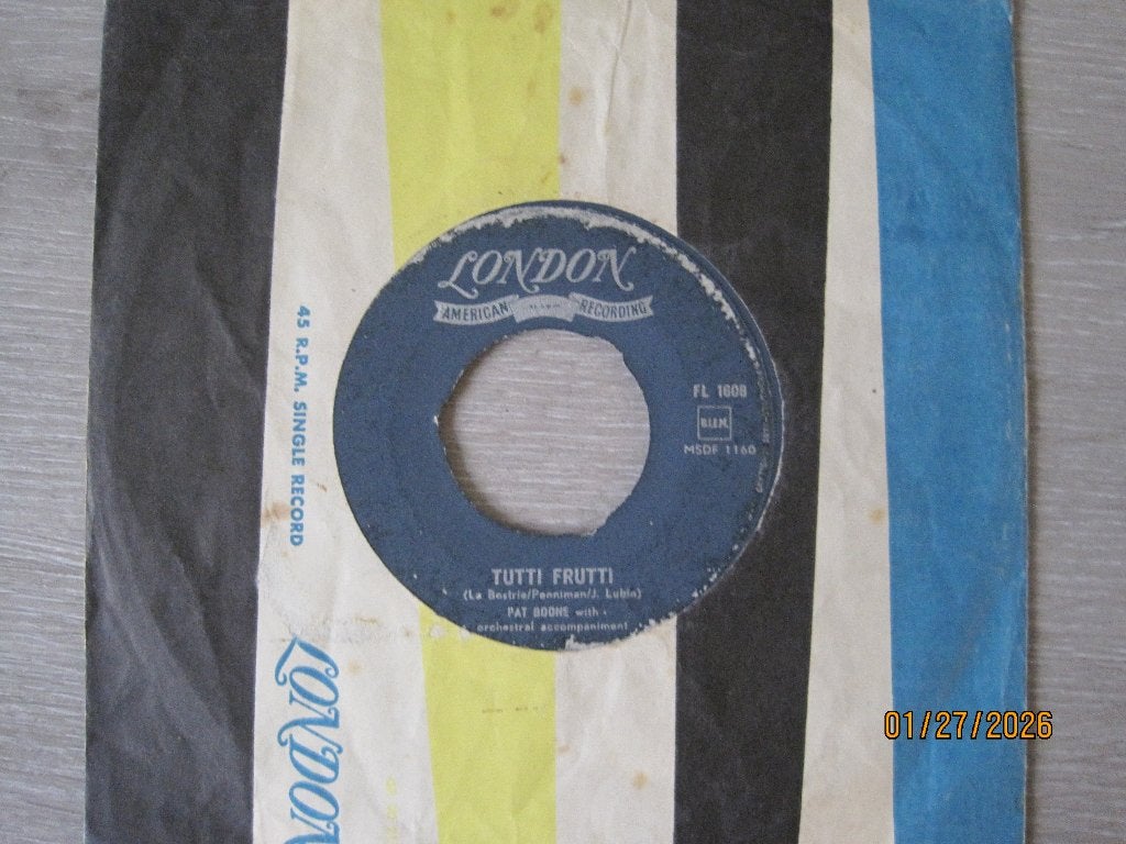 Pat Boone   -   Tutti Frutti, 7 inch, Ophalen of Verzenden, Zo goed als nieuw, Overige typen