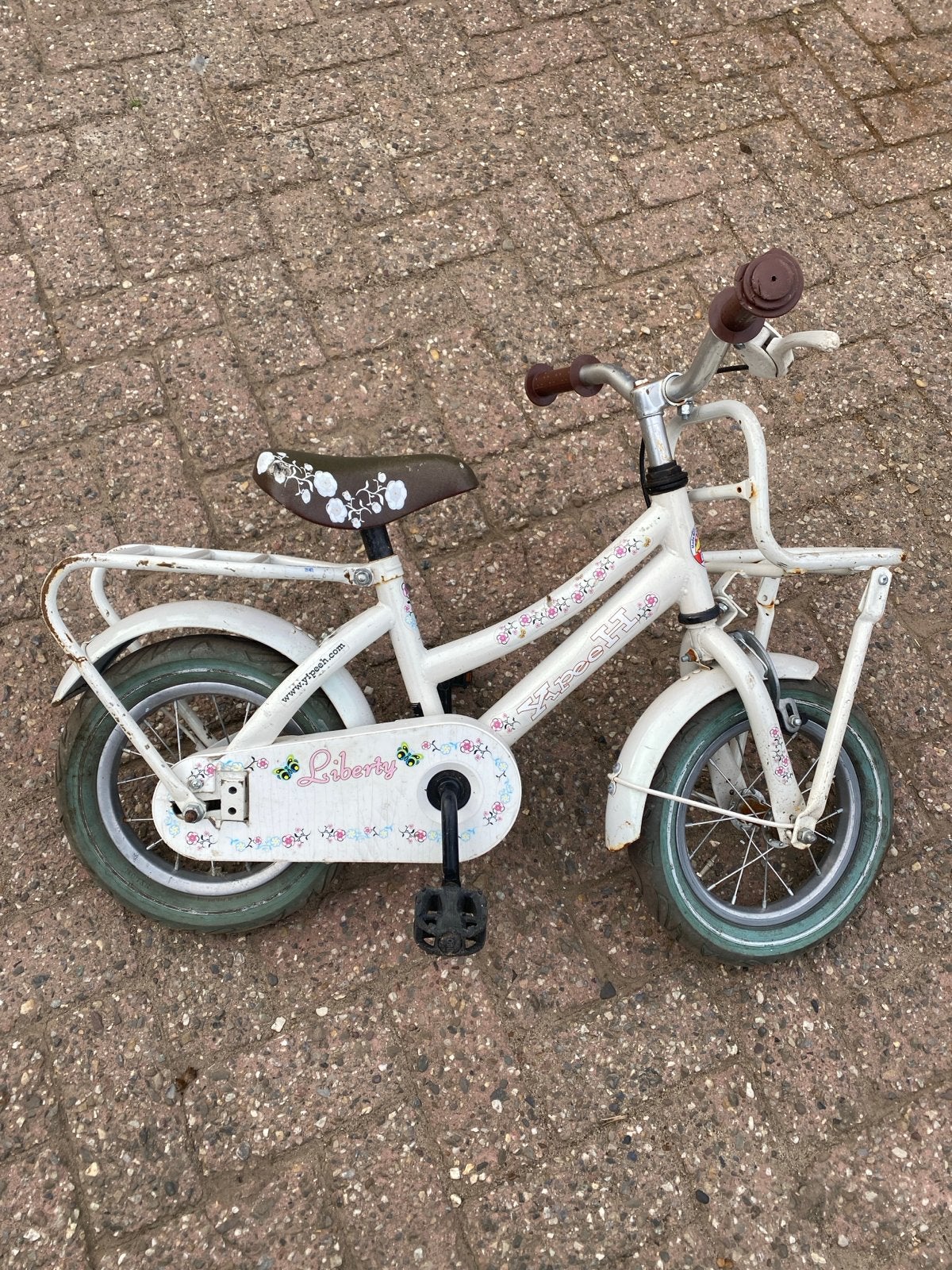 Leuk kinderfietsje - Ideaal voor de eerste fietservaring, Fietsen en Brommers, Ophalen, Gebruikt, Velgrem, Minder dan 16 inch