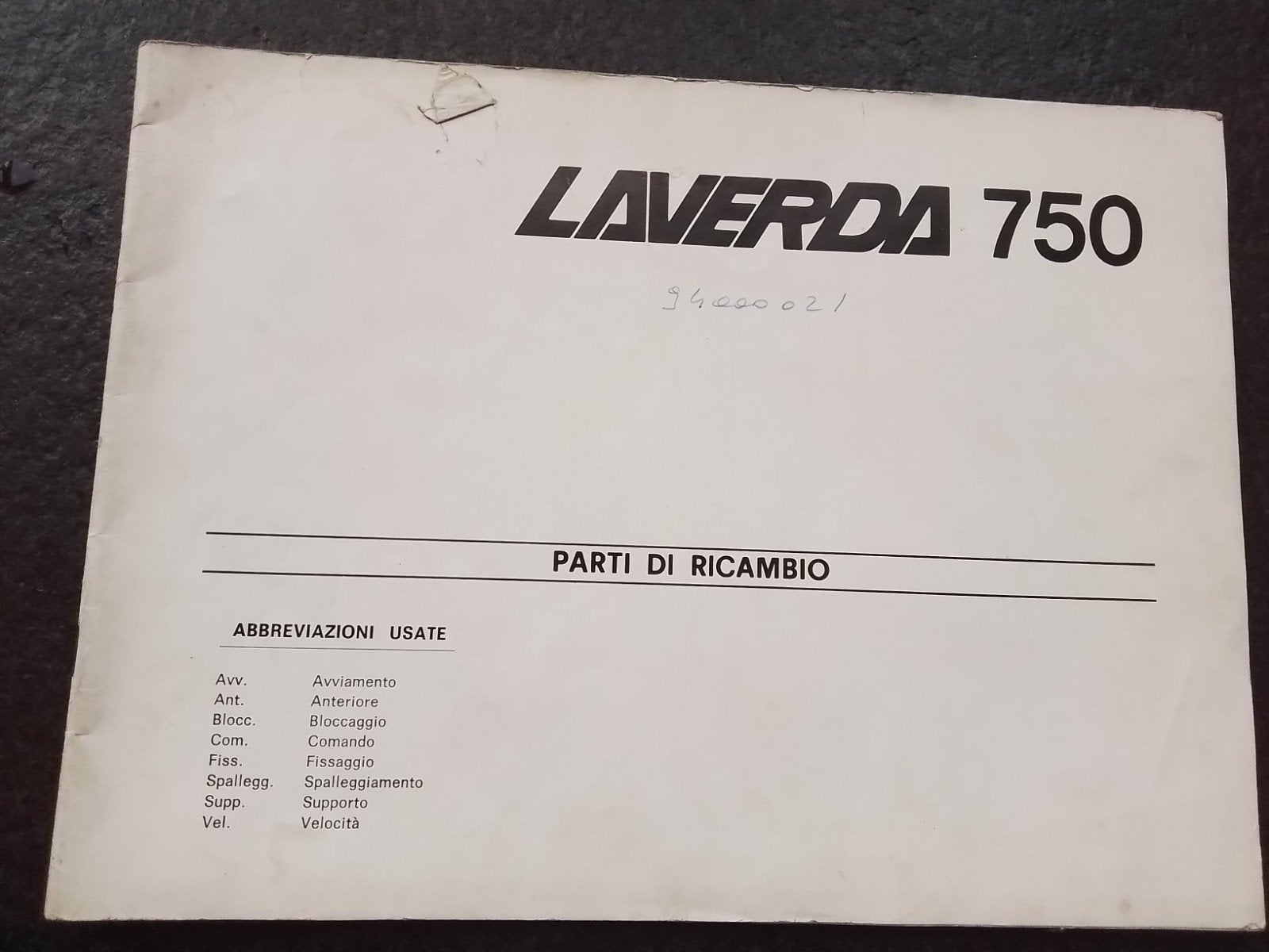 Laverda 750 ,onderdelen map, Motoren, Ophalen of Verzenden, Overige merken