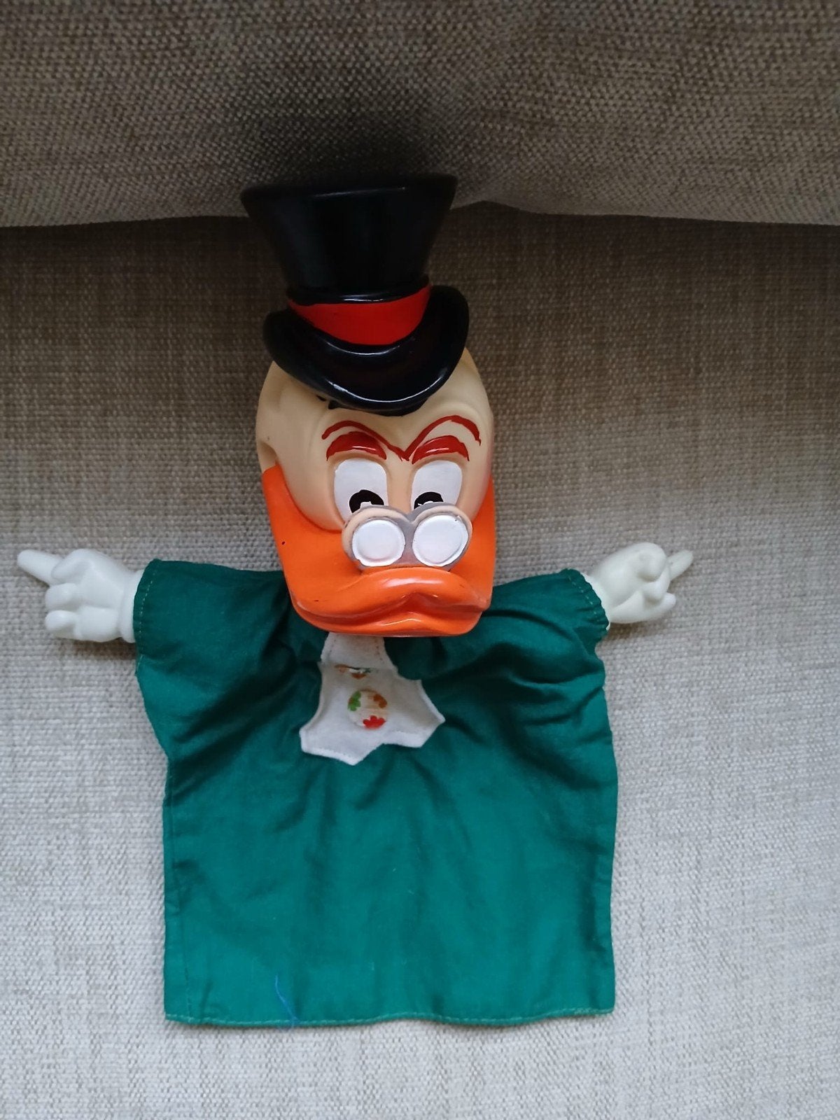 Walt Disney Dagobert Duck poppenkastpop 1960., Ophalen of Verzenden