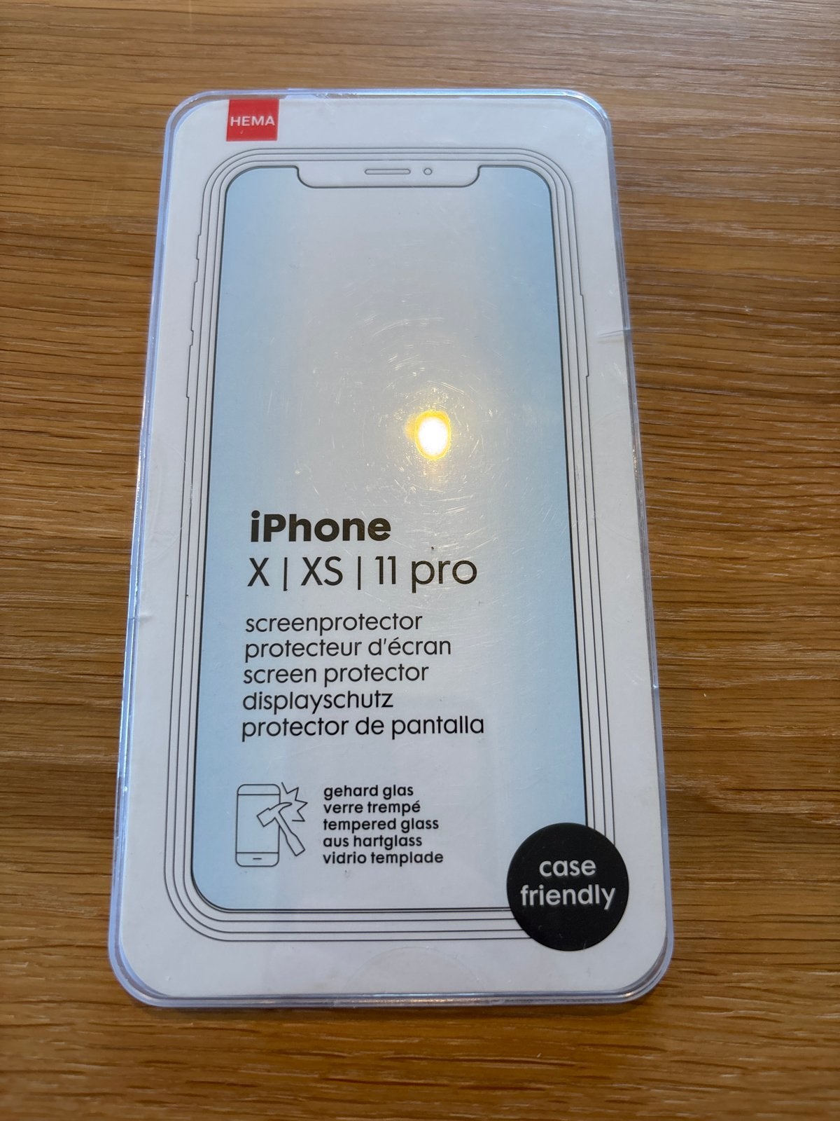 Hema Screenprotector iPhone X/XS/11 Pro - Gehard Glas, Krasbestendig, Overige merken, Nieuw, Ophalen of Verzenden