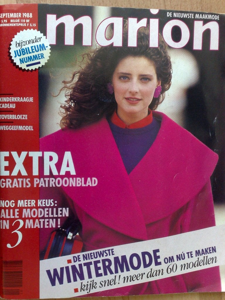 Marion zelfmaakmode september nr. 9 / 1988, Hobby en Vrije tijd, Verzenden, Vrouw, Marion