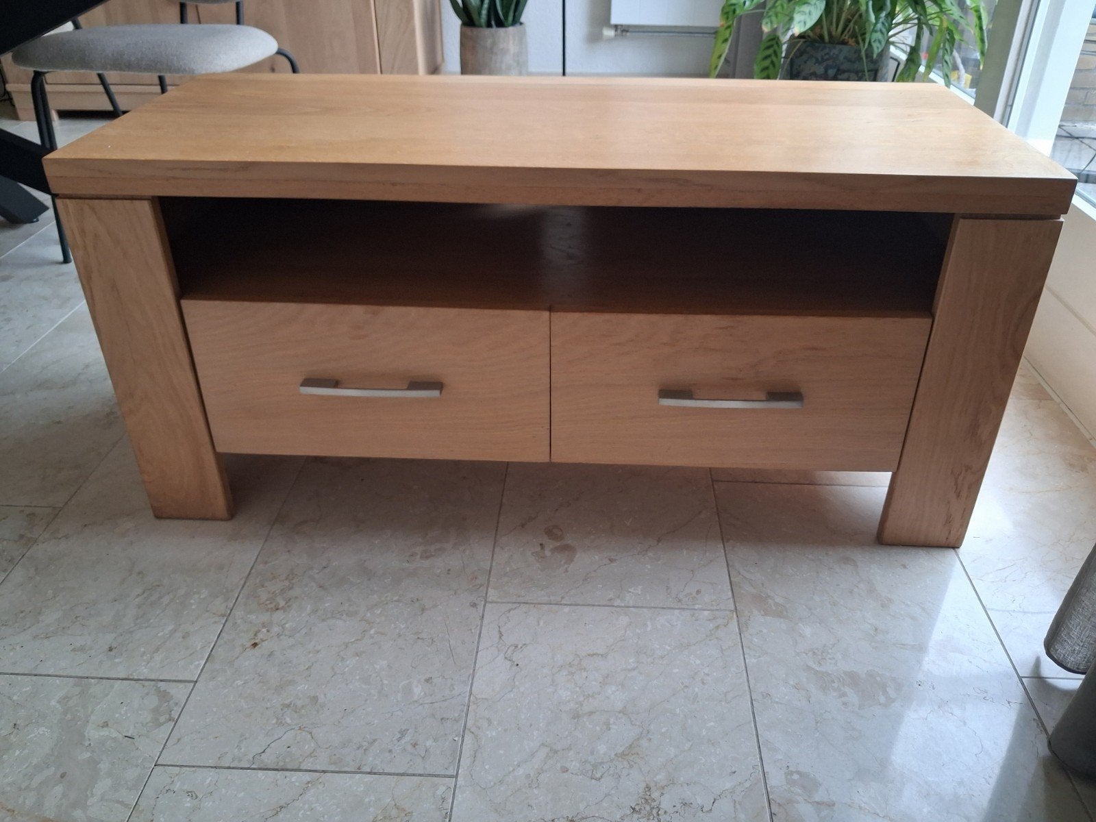 Tv kastje/ meubel eiken, Ophalen, Minder dan 50 cm, Eikenhout, Zo goed als nieuw