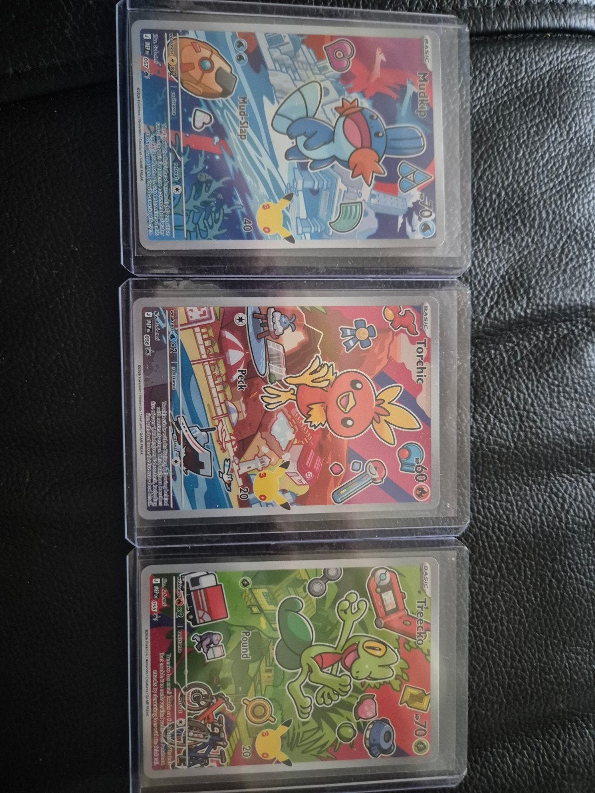 Pokémon Kaarten: Mudkip, Torchic, Treecko Set, Ophalen of Verzenden, Zo goed als nieuw, Meerdere kaarten