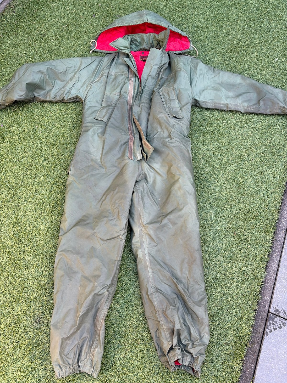 Groen vispak maat L, Ophalen, Gebruikt, Kleding