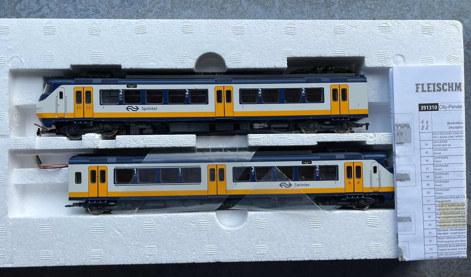 Fleischmann NS Sprinter Wisselstroom 391310, Hobby en Vrije tijd, Wisselstroom, Treinset, Fleischmann, Nieuw